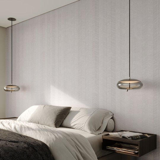 Vinylpex W18426.102.002 Pino - tapeta obiektowa w jodełkę szara