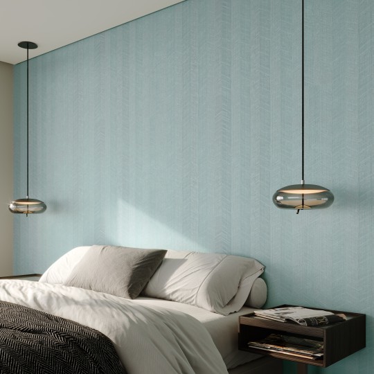 Vinylpex W18426.102.010 Pino - tapeta obiektowa w jodełkę morska