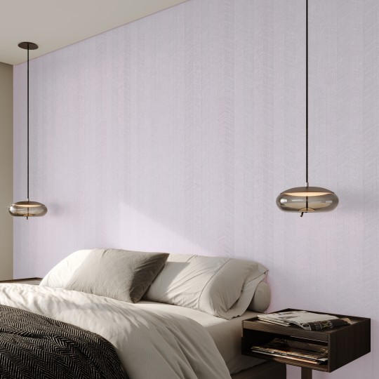 Vinylpex W18426.102.014 Pino - tapeta obiektowa w jodełkę lawendowa