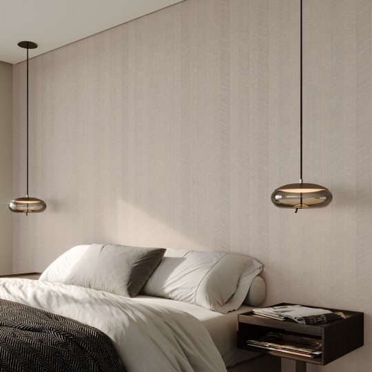 Vinylpex W18426.102.016 Pino - tapeta obiektowa w jodełkę piaskowa