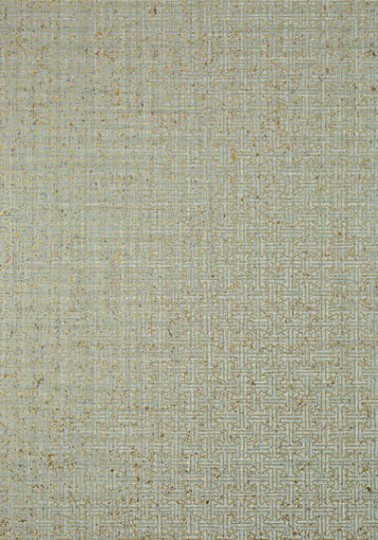 Thibaut T83001 Natural Resource 2 Taza Cork Metallic Gold on Aqua - tapeta korkowa w geometryczny wzór