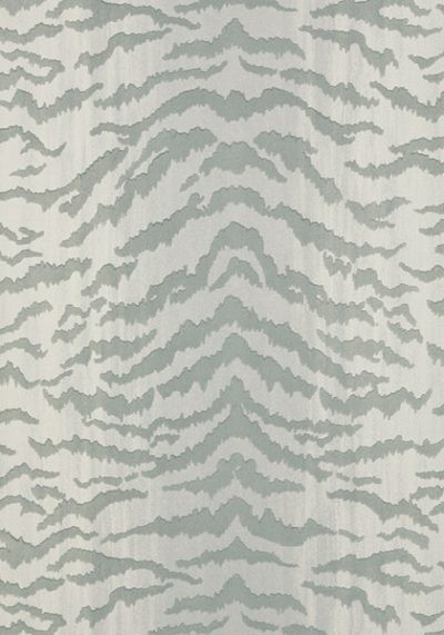 Thibaut T83063 Natural Resource 2 Tiger Flock Light Grey - tapeta w tygrysi print