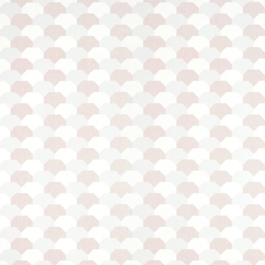 Thibaut T27012 Natural Resource 3 Hidden Hills Blush - tapeta z lnianej siatki w geometryczny wzór