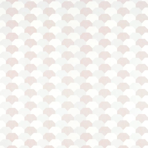 Thibaut T27012 Natural Resource 3 Hidden Hills Blush - tapeta z lnianej siatki w geometryczny wzór