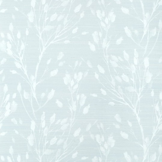 Thibaut T27022 Natural Resource 3 Wild Flower Sleepy Blue - tapeta z sizalu w roślinny wzór