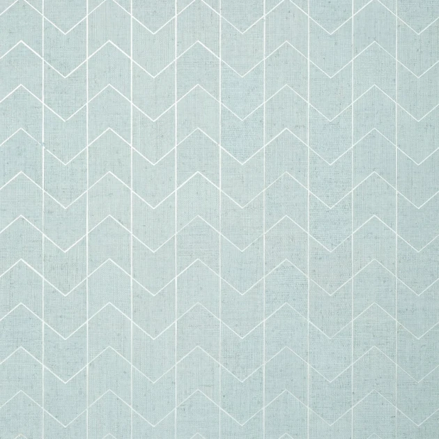 Thibaut T27027 Natural Resource 3 Cordoza Weave Spa Blue and Silver - tapeta z rafii w zygzaki