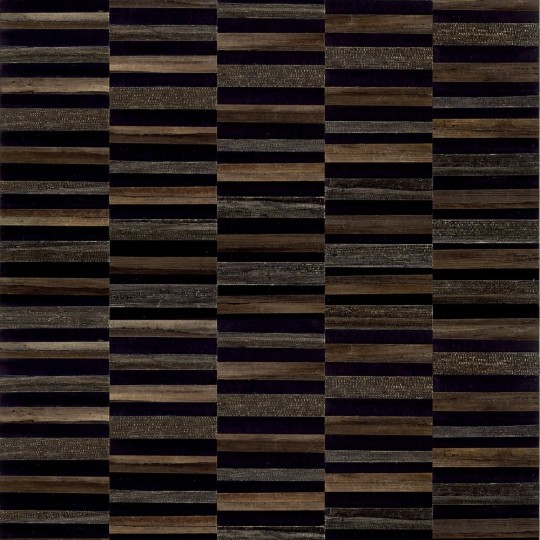 Thibaut T27036 Natural Resource 3 Encinitas Black - tapeta z łodygi bananowca