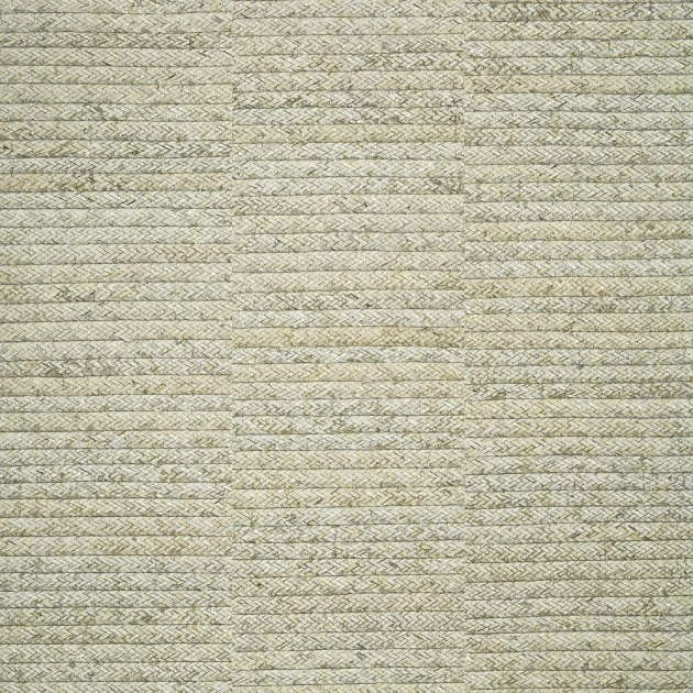 Thibaut T27044 Natural Resource 3 Pima Braid Grey - tapeta w paski z liści palmowych