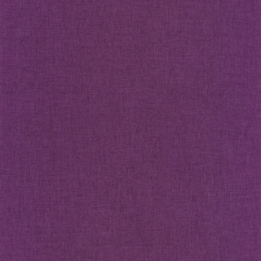 Caselio 103225128 Linen Edition 2 Uni Mat Aubergine - tapeta imitująca len