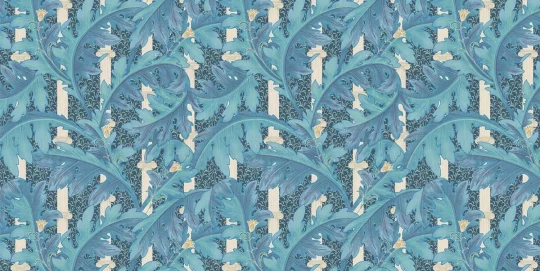 Tecnografica 81185-2B Old London Acanthos Blue B - mural w liście i kolumny