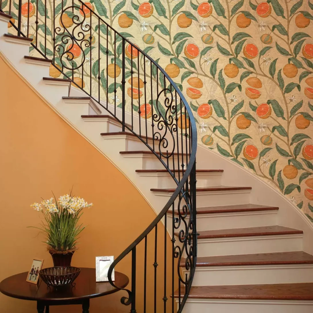 Tecnografica 76724-5 Old London Citrus Peach - mural w cytrusy