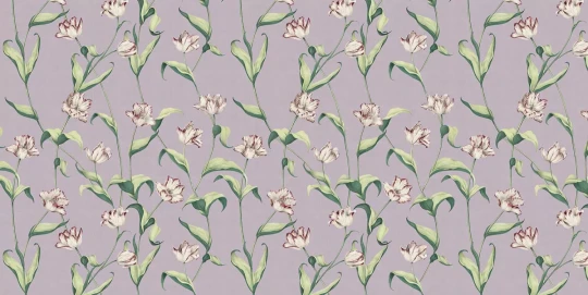 Tecnografica 79318-3B Old London Cordelia Lavender Small - mural w kwiaty