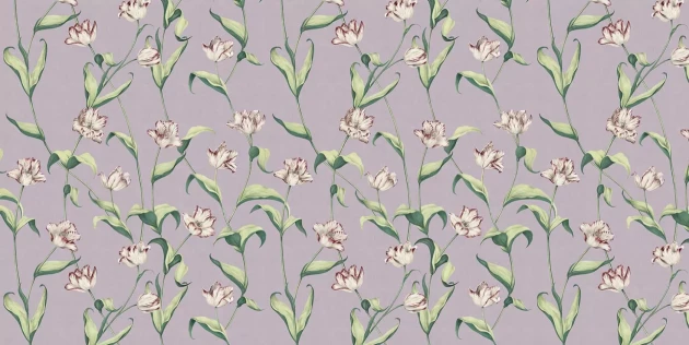 Tecnografica 79318-3B Old London Cordelia Lavender Small - mural w kwiaty