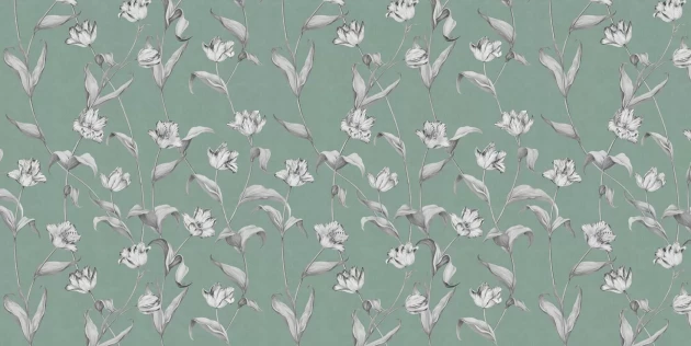 Tecnografica 79318-6B Old London Cordelia Sage Small - mural w kwiaty