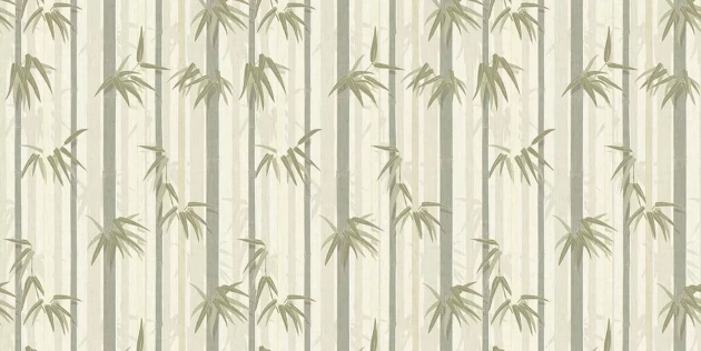 Tecnografica 82952-1 Old London Sagano Sage - mural w las bambusowy