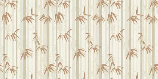 Tecnografica 82952-3 Old London Sagano Red - mural w las bambusowy