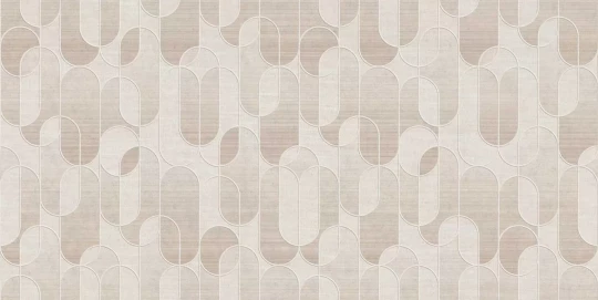Tecnografica 83226-2 Superminimal Sinergy Beige - mural w owalne kształty