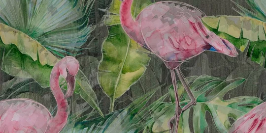 Tecnografica 63958-1 Wild Essence Flamingo - mural we flamingi