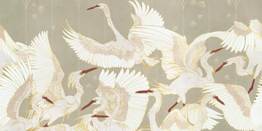 Tecnografica 71360-5 Wild Essence La Danse Mountarde - mural w żurawie