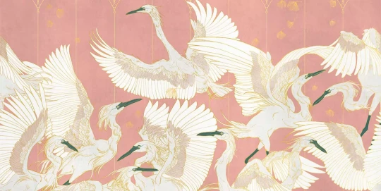 Tecnografica 71360-6 Wild Essence La Danse Living Coral - mural w żurawie