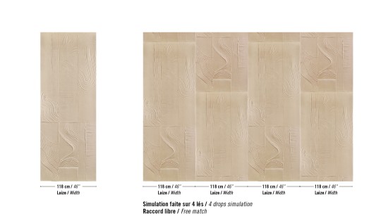 Elitis RM 1102 03 Le jardin d'Aloes - tapeta trójwymiarowa imitująca zamsz