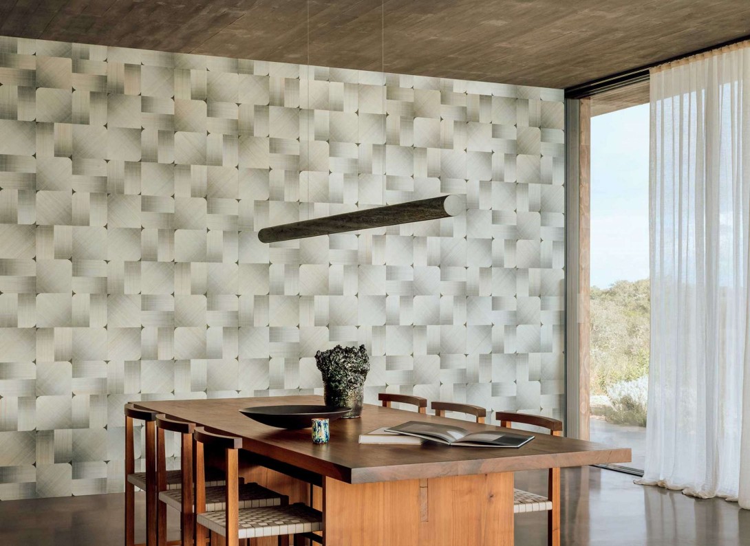 Elitis RM 1072 60 Maestria Circe - tapeta w kwadraty z włókien abaki