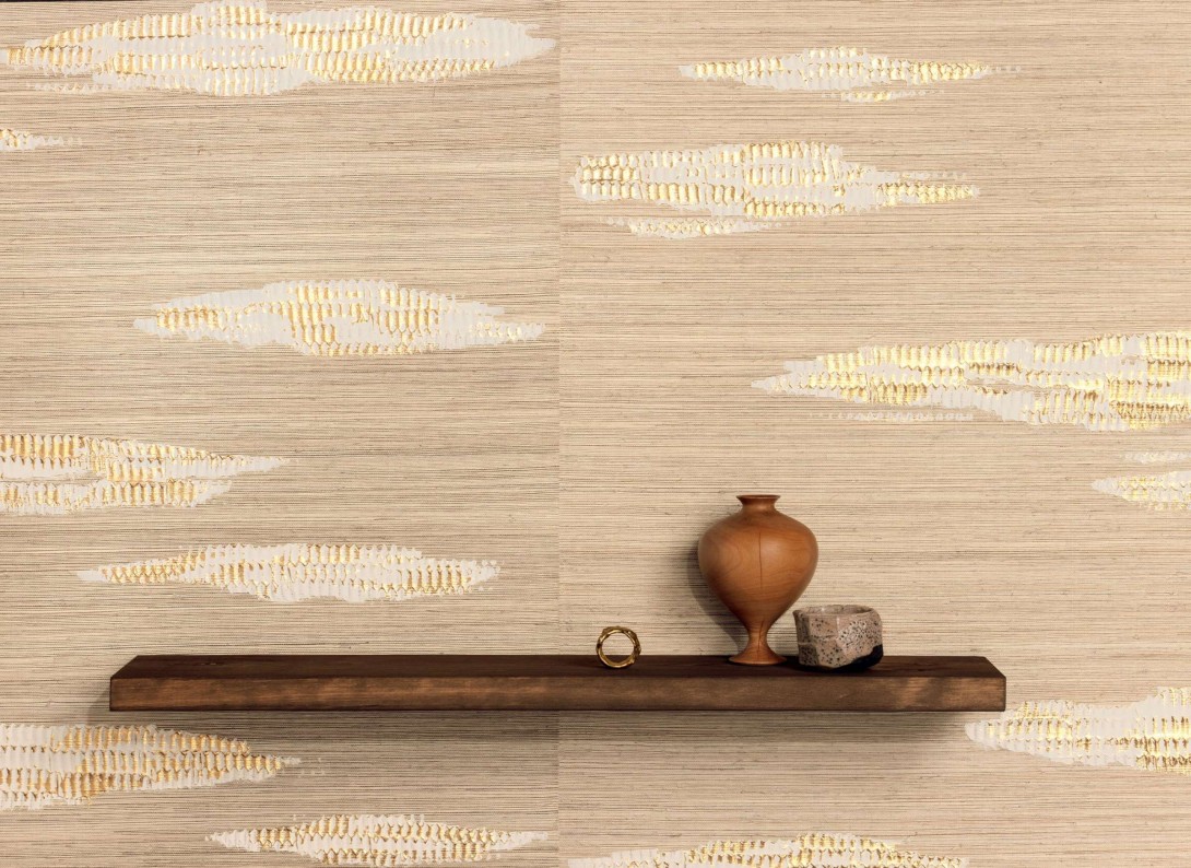 Elitis RM 1075 02 Maestria Orion - tapeta tekstylna z metalicznymi akcentami