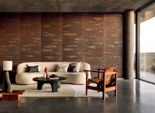 Elitis RM 1075 05 Maestria Orion - tapeta tekstylna z metalicznymi akcentami