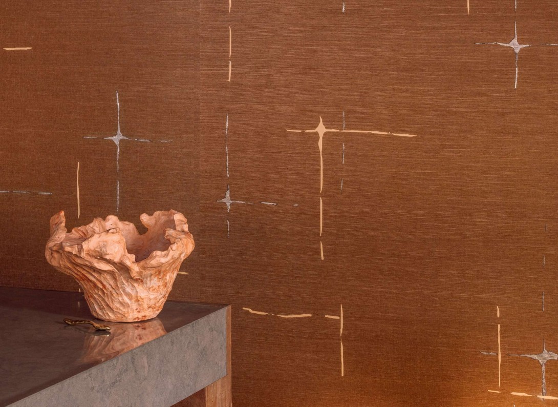 Elitis RM 1076 01 Maestria Orphee - tapeta tekstylna z metalicznymi akcentami