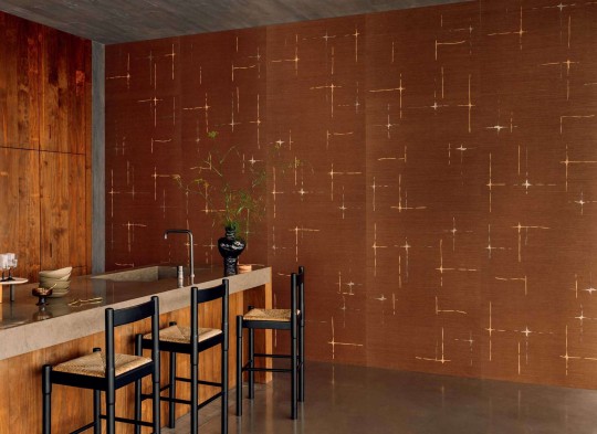 Elitis RM 1076 80 Maestria Orphee - tapeta tekstylna z metalicznymi akcentami