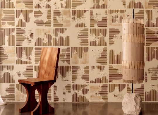 Elitis RM 1077 11 Maestria Kalliste - tapeta tekstylna w prążki