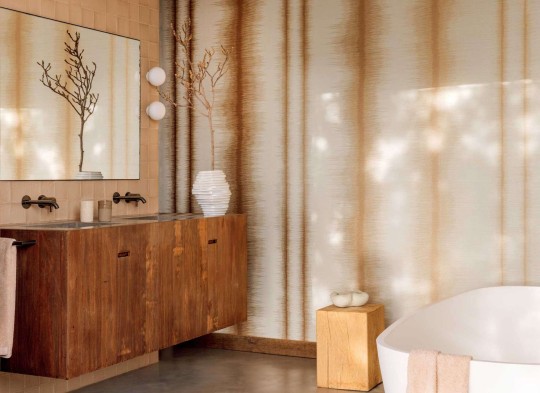 Elitis RM 1078 80 Maestria Tissoro - tapeta w pasy z rozmytymi krawędziami