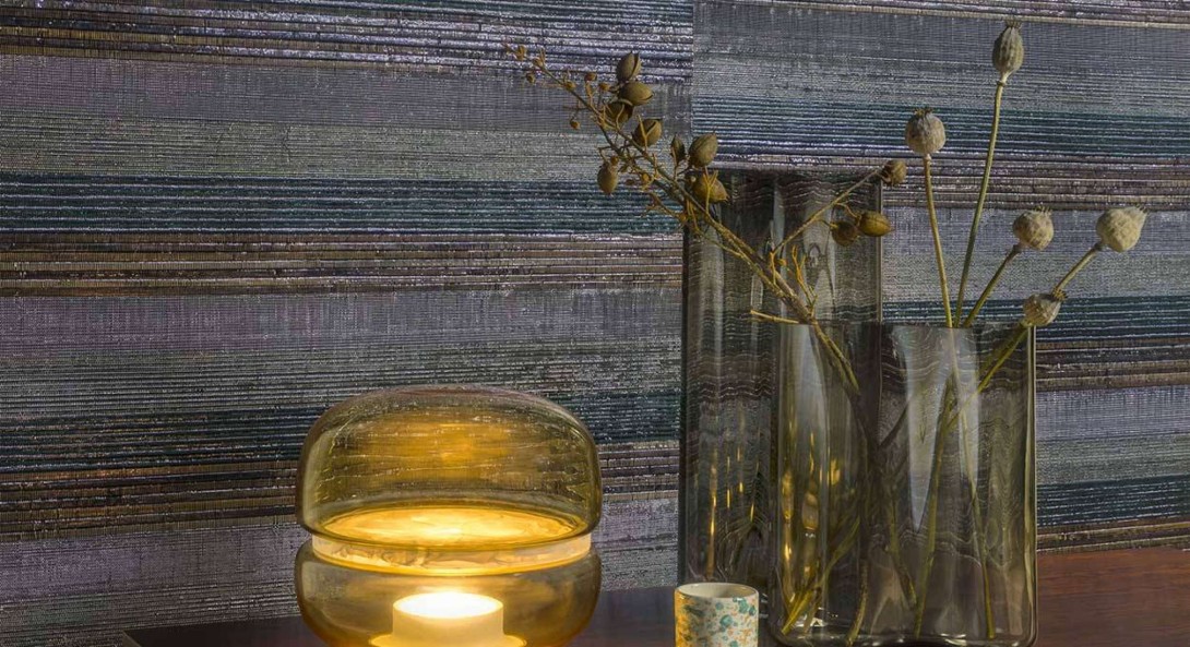 Elitis RM 1007 80 S.O.L.O. Silver - tapeta w pasy imitujące metal