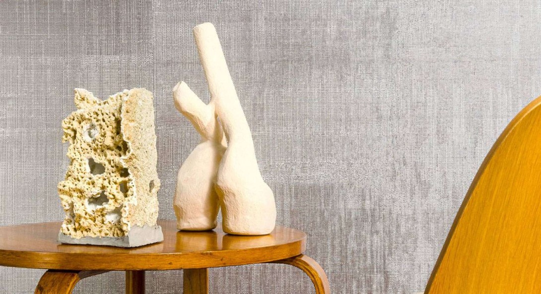 Elitis RM 1007 90 S.O.L.O. Silver - tapeta w pasy imitujące metal