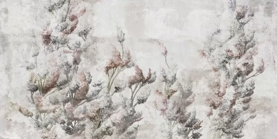 Tecnografica 66953-1 Modern Affresco Somerset Automne - mural w rośliny na tle imitującym beton
