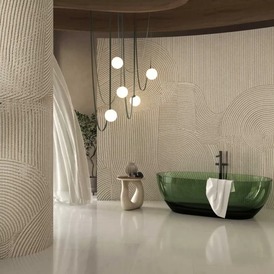 Tecnografica 82605-4 Handmade Sakamoto Beige - mural w organiczne linie