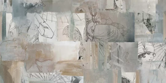 Tecnografica 56042-1 Handmade Nouvelle Epoque - mural w abstrakcyjny wzór