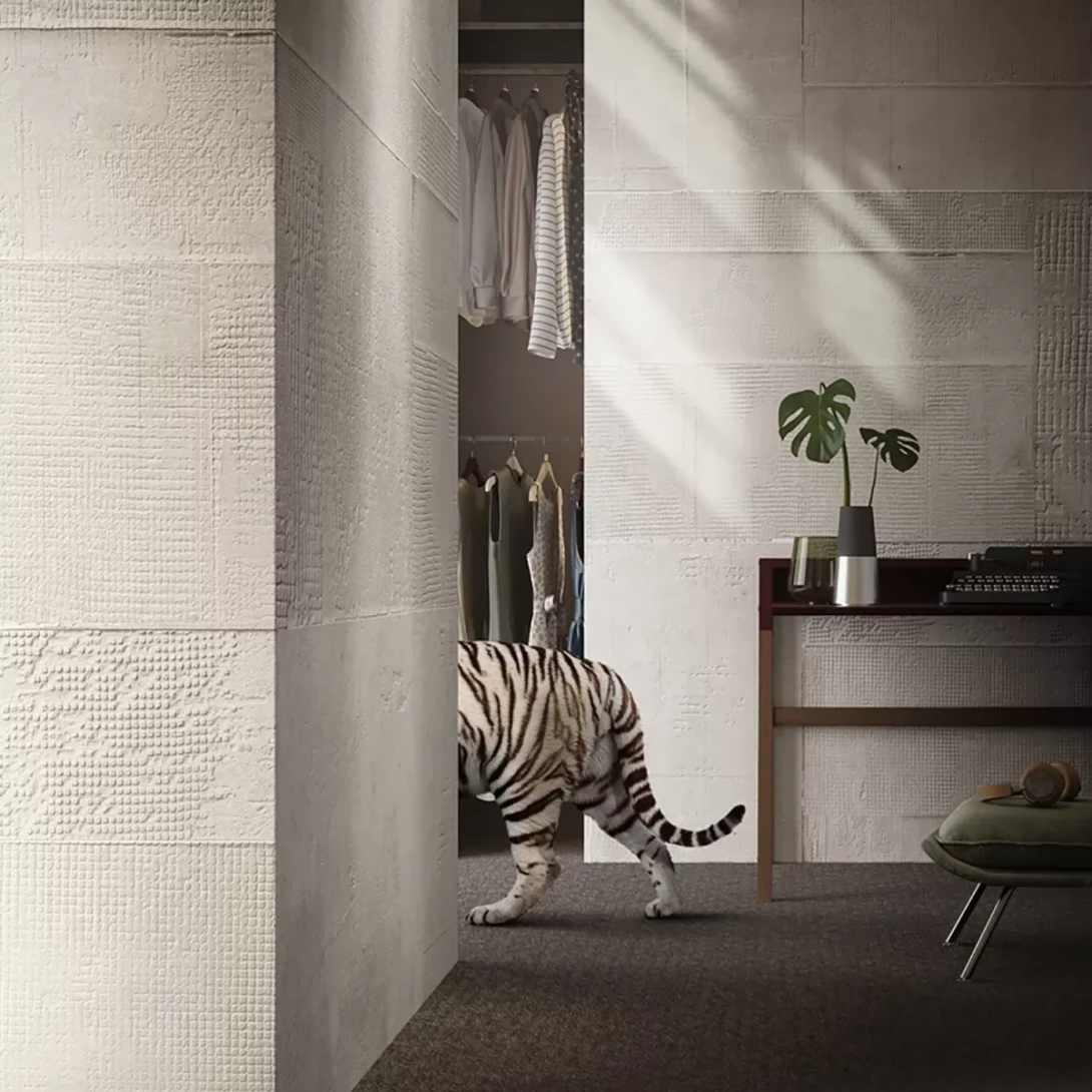 Tecnografica 64429-2 Handmade Malmoe Grey - mural imitujący surową ścianę