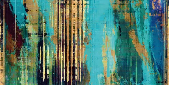 Tecnografica 55436-1 Handmade Affresco Cobalt Blue - mural w abstrakcyjny wzór