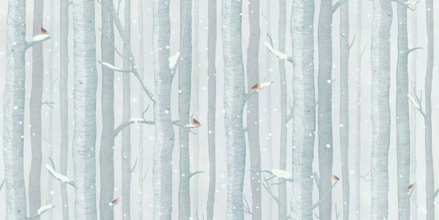 Tecnografica 71439-2 Kids Lullaby Winter - mural dla dzieci w drzewa
