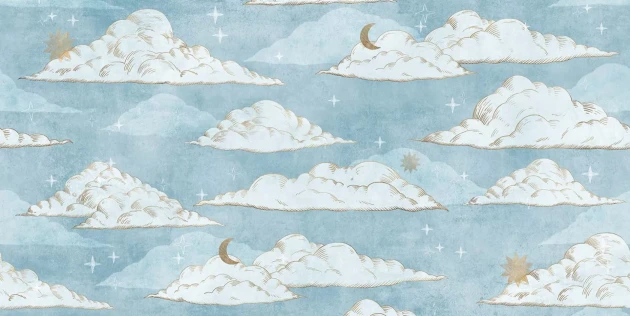 Tecnografica 76188-2 Kids Dreamy Morning - mural dla dzieci w chmury