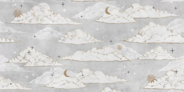 Tecnografica 76188-3 Kids Dreamy Cloudy - mural dla dzieci w chmury