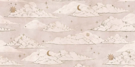 Tecnografica 76188-4 Kids Dreamy Sunset - mural dla dzieci w chmury