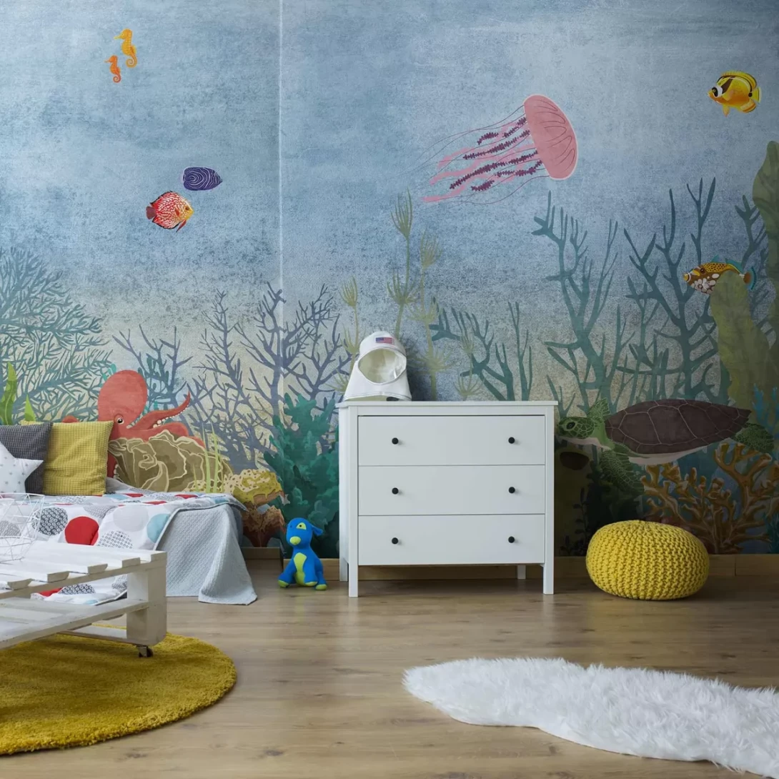 Tecnografica 75613-2 Kids Marina Sleeping Time - mural dziecięcy w podwodny krajobraz
