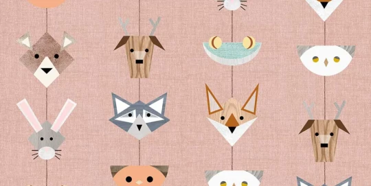 Tecnografica 76178-4 Kids Totem Rose - mural dla dzieci w zwierzęta