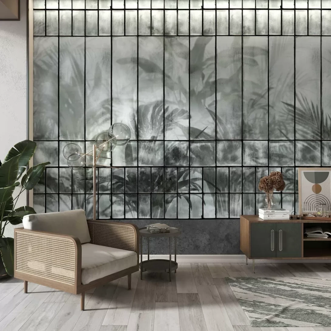 Tecnografica 80212-1 Expedition Serra Tropical - mural w egzotyczne liście z motywem oranżerii