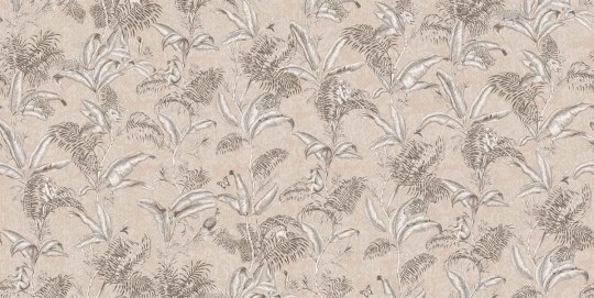 Tecnografica 75158-5 Expedition Darwin Soft Pink - mural w egzotyczne liście i małpy