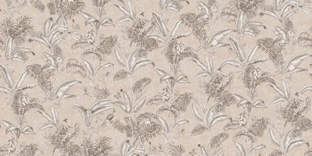 Tecnografica 75158-5 Expedition Darwin Soft Pink - mural w egzotyczne liście i małpy