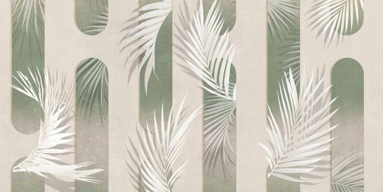 Tecnografica 76002-1 Expedition Flint Palm - mural w łuki i liście palm