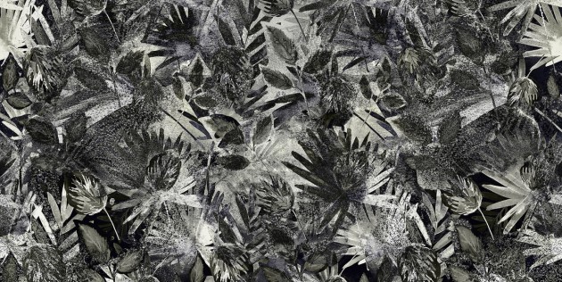 Tecnografica 60478-2 Expedition Indian Soul Dark Grey - mural w liście
